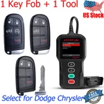 1 Key Fob And Kit Tool For Dodge Challenger Dart Charger Chrysler 300 Remote. Fixed Price $112.10.