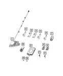 Genuine Mopar Integrated Key Fob Transmitter 68051387AH. Fixed Price $160.48.