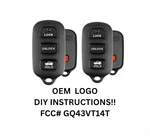 Pair Of Oem Toyota Camry Solara Keyless Remote Entry Fob Alarm GQ43VT14T. Fixed Price $17.49.