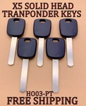 X5 Solid Head Transponder Ignition Master Keys For Acura Honda HO03-PT ID46. Fixed Price $27.49.