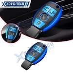 Blue Soft Tpu Leather Remote Key Fob Cover Shell For Mercedes Benz Cla Amg. Fixed Price $13.98.