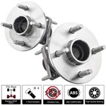 REAR(QTY.2) 512247 Wheel Hub For Saturn 2003-2007 Ion Fwd W/ 4-STUDS. Fixed Price $121.64.