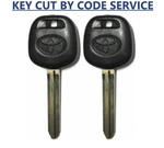 By Code Service + 2 Toyota Replacement Uncut Transponder 4D Chip. Fixed Price $49.99.