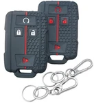 Runzuie 2PCS 4 Buttons Silicone Smart Key Fob Cover For Black With Red/white. Fixed Price $14.43.