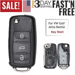 For 2010 - 2014 Vw Volkswagen Flip Key Fob Shell Case Jetta Beetle Passat Gti. Fixed Price $14.44.
