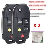 2X Unlocked LQNP2T-APU For Volvo S60 S80 XC90 XC70 V70 Flip Smart Key Remote Fob. Fixed Price $28.90.