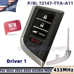 For 2022-2024 Acura Mdx Smart Key Remote Fob Fcc: KR5TP-2 Driver 72147-TYA-A11. Fixed Price $36.86.
