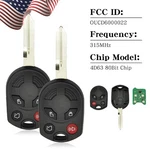 2/4X For 2007 2008 2009 2010 2011 2012 2013 Lincoln Mkx Mkz Car Remote Key Fob. Fixed Price $28.99.