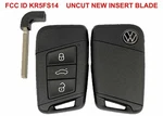 Volkswagen Taos Atlas Jetta Passat Oem Vw Remote Fob Uncut Insert Key KR5FS14 Us. Fixed Price $39.99.