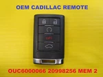 Oem Gm Cadillac Button Keyless Remote Fob OUC6000066 20998256 Trunk Memory. Fixed Price $69.92.