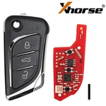 5X Xhorse Universal Flip Wire Remote Key For Lexus Style 3 Buttons XKLKS2EN. Fixed Price $43.95.