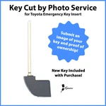 -key Cut By Photo- Service For New Toyota Smartkey Insert Blade 96515-33120. Fixed Price $39.95.