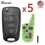5X Xhorse XNHY02EN Wireless Remote Key For Hyundai Flip Work With All Vvdi Tools. Fixed Price $49.95.