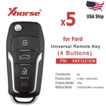 5X Xhorse XKFO21EN Ford Wire Remote Key 4 Button Tool MAX/VVDI2. Fixed Price $38.55.