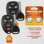 2 New Replacement Keyless Remote Car Fob For 15913415 + Circle Plus Keys Clips. Fixed Price $19.95.