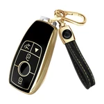 Lucrum Compatible With Mercedes Benz Fob Cover & Leather Keycha... Fast Ship. Fixed Price $22.96.
