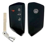 Oem Volkswagen Remote + Uncut Key Insert 4 Button 5H0 959 753 J - NBGFS19. Fixed Price $44.85.
