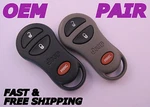 Original Pair Of Jeep Grand Cherokee Keyless Entry Remote Fob Transmitter Oem. Fixed Price $44.50.