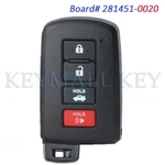 281451-0020 Smart Remote Key Fob For Toyota Avalon Camry Corolla HYQ14FBA. Fixed Price $27.81.
