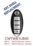 Smart Key Shell Case For Nissan 2013-2019 Sentra / Versa CWTWB1U840 A+++. Fixed Price $14.99.