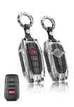 Toyota Heavy Key Fob Cover 4-BUTTON Silver Protector For Grand Highlander Coroll. Fixed Price $38.78.
