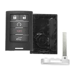 Autohaux Button Fob Case Keyless 2.76"X1.57", Black, Silver Tone. Fixed Price $13.99.