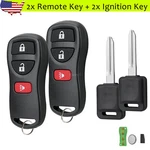 2 For Nissan Versa Xterra Frontier Murano Armada Remote Fob + Transponder Key. Fixed Price $15.95.