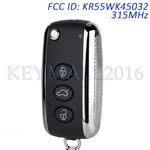 Remote Key Fob For Bentley Continental Gt Flying Spur 315MHZ 3BTN KR55WK45032. Fixed Price $54.78.