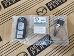 New Oem 2010 2013 Mazda Keyless Entry 4 Button Transmitter Fob # BBY2-67-5RY. Fixed Price $179.95.