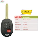 Keyless Remote Head Fob For Scion 2014-2016 Tc Iq 3 Button G Chip MOZB52TH. Fixed Price $17.94.