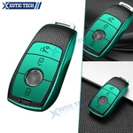 For Mercedes-benz Tpu Leather Green Full Protection 3 Button Remote Key Case. Fixed Price $14.99.