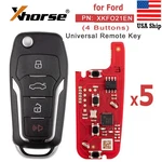 5PCS Xhorse XKFO01EN Ford Remote Key Flip 4 Buttons Unmovable King. Fixed Price $38.55.