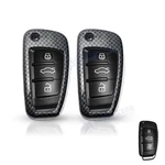 2X Carbon Fibre Style Remote Flip Key Cover Case Fob Holder Hard Shell For Audi. Fixed Price $18.99.