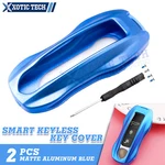 Blue Alloy Entry Keyless Cover Fob For Porsche 2018+ Cayenne 2017+ Panamera. Fixed Price $16.98.