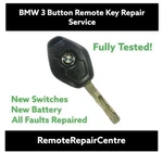 Bmw E46 E39 E38 X3 X5 Z3 M3 M53 Button Remote Key Fob Battery Replace Repair. Fixed Price $26.92.