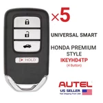 5X Autel Universal Smart For Honda Premium Style Button IKEYHD4TP. Fixed Price $120.75.