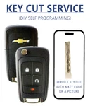 Key Cut Service + Chevrolet Flip 2010- 2019 4B OHT01060512 Diy Programming. Fixed Price $34.99.
