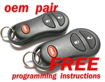 Oem Pair Chrysler Dodge Keyless Remote Entry Fob Transmitter GQ43VT17T 04686481. Fixed Price $28.94.