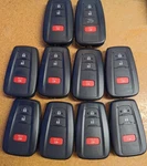 Lot Of 10 Oem TOYOTA-RAV4 Smart Key Fob Remotes HYQ14FLA 3 Buttons. Fixed Price $200.00.