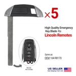 5X High Security Insert Emergency Key Blade For Lincoln 164-R8170. Fixed Price $19.45.