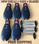 Lot X5 Chrysler Keyless Remote Fobik Case Shells Pad For IYZ-C01C 56046706. Fixed Price $21.96.