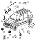 Genuine Mopar Keyless Entry Receiver 56010394AB. Fixed Price $93.36.