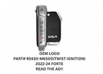 Mint Unlocked Oem 2022-2024 Kia Forte Remote Flip Key Fob 95430-M6500 CQOTD00660. Fixed Price $32.99.
