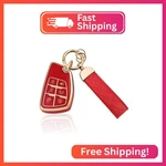 Aoocar 6 Button Tpu Fob Cover With Leather Keychain, Compatible 2021. Fixed Price $16.66.