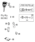 Genuine Mopar Blank With Transmitter Key 68273340AC. Fixed Price $162.84.