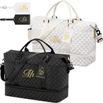 Dansydaisy 4 Pcs Duffel Set Include 2 Honeymoon Travel With Shoe Com.... Fixed Price $77.95.