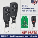 Remote Key Fob For Kia Sportage 2005-2010 NYOSEKS-09TX 95430-1F160 95430-1F110. Fixed Price $18.90.
