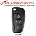 3-BUTTON Uncut Flip Key Remote Fob 315MHZ For Audi A6 S6 Q7 4F0837220AG/IYZ 3314. Fixed Price $32.49.