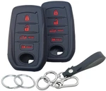 Runzuie 2PCS 4 Buttons Silicone Smart Key Fob Cover For Black With Red. Fixed Price $14.76.