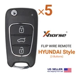 5 Xhorse Universal Wire Flip Remote For Hyundai Style 3 Buttons XKHY02EN. Fixed Price $50.75.